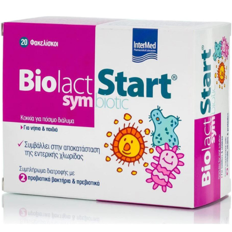 Intermed Biolact Start Symbiotic Προβιοτικά για Nήπια & Παιδιά, 20sticks Intermed Biolact Start Symbiotic Προβιοτικά για Nήπια & Παιδιά, 20sticks