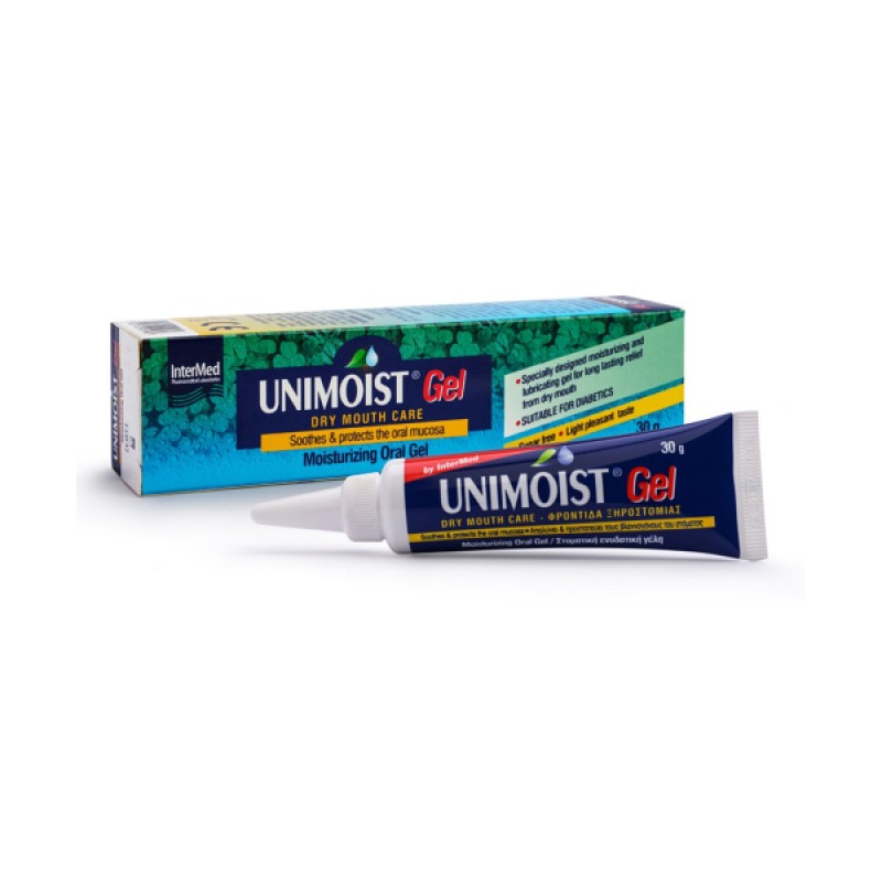 Intermed Unimoist Στοματική Γέλη για την Ανακούφιση της Ξηροστομίας, 30gr Intermed Unimoist Στοματική Γέλη για την Ανακούφιση της Ξηροστομίας, 30gr