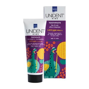 Intermed Unident Kids Παιδική Οδοντόκρεμα 1400ppm Φθόριο 6y+, 50ml