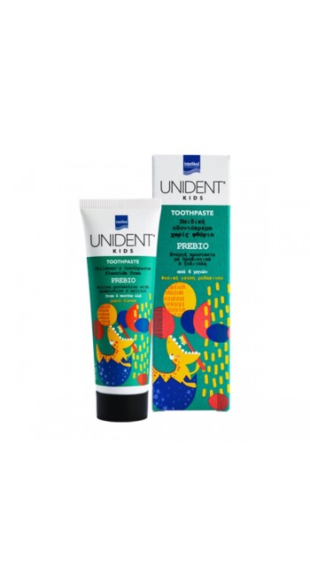Intermed Unident Kids Prebio Toothpaste Βρεφική Οδοντόκρεμα 6m+, 50ml
