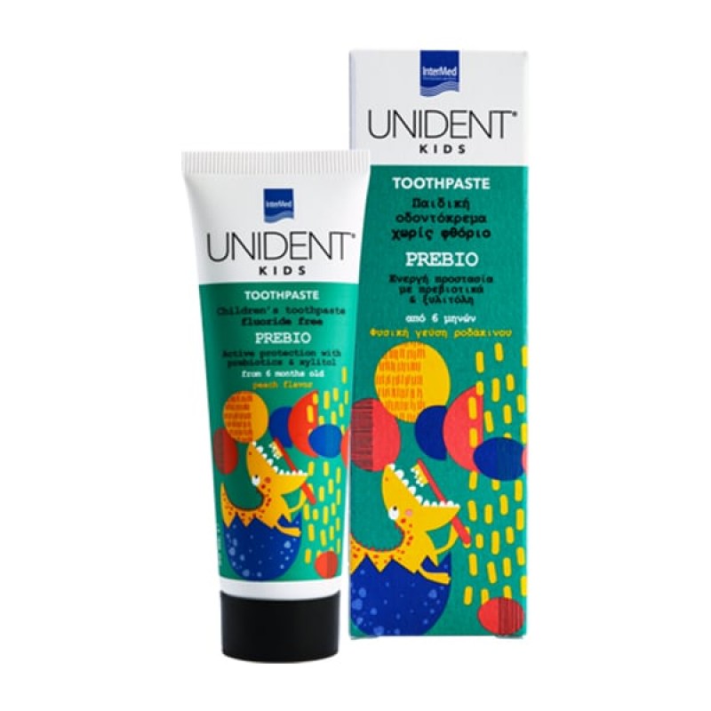 Intermed Unident Kids Prebio Toothpaste Βρεφική Οδοντόκρεμα 6m+, 50ml Intermed Unident Kids Prebio Toothpaste Βρεφική Οδοντόκρεμα 6m+, 50ml