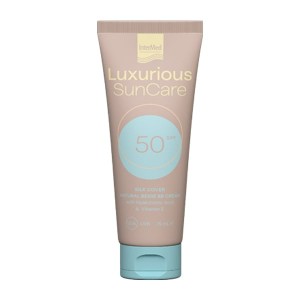 Intermed Luxurious SunCare Silk Cover BB Cream With Hyaluronic Acid SPF50 Αντηλιακή Κρέμα Προσώπου με Χρώμα, 75ml