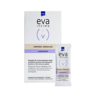 Eva Intima Cervasil Granules Disorders Συμπλήρωμα Διατροφής για Λοίμωξη από HPV, 30 Φακελίσκοι 