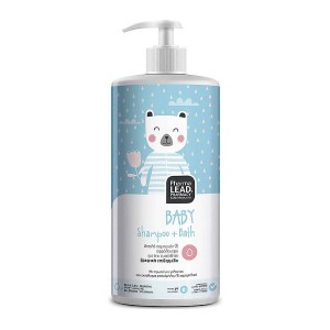 Pharmalead Baby Shampoo & Bath Απαλό Βρεφικό Σαμπουάν & Αφρόλουτρο για την Ευαίσθητη Βρεφική Επιδερμίδα, 1litre