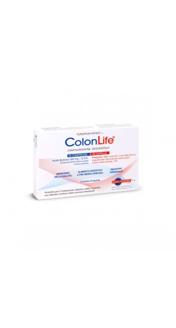 Bionat ColonLife Συμπλήρωμα Διατροφής και Προβιοτικά για Ευερέθιστο Έντερο, 10 tabs & 10 caps