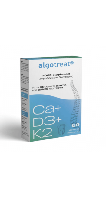 Algotech Algotreat Ca﹢D3﹢K2 Συμπλήρωμα Διατροφής για Οστά & Δόντια, 60caps