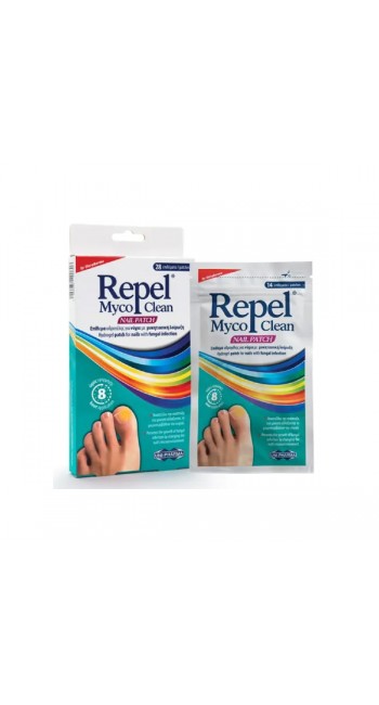 Repel Myco Clean Nail Patch Επίθεματα Υδρογέλης για Νύχια με Μυκητιασική Λοίμωξη, 28τμχ