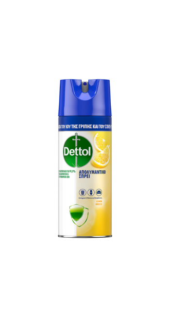 Dettol Spray Lemon Breeze Απολυμαντικό Αντιβακτηριδιακό Σπρέι, 400ml