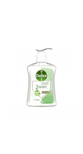 Dettol Αντιβακτηριδιακό Κρεμοσάπουνο Αλόη Με Αντλία, 250ml