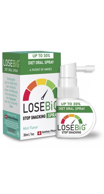 Amhes Pharma Losebig Stop Spray Συμπλήρωμα για Αδυνάτισμα Mint, 30ml