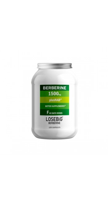 Amhes Losebig Berberine 1500mg Plus Nad, 120caps