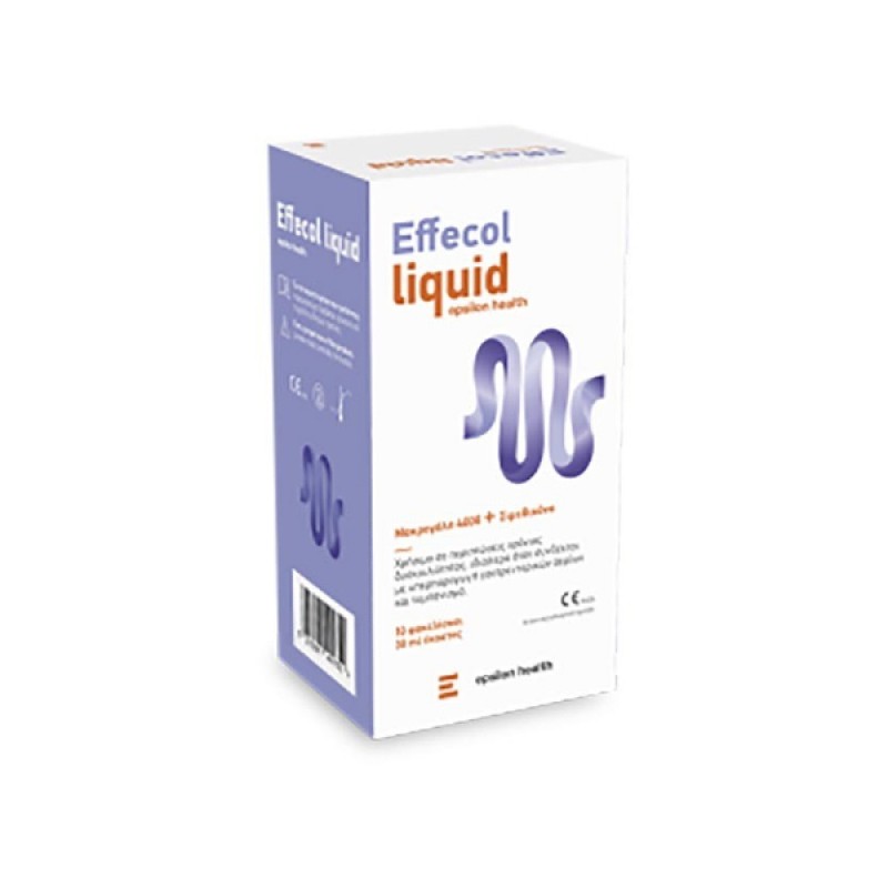 Epsilon Health Effecol Liquid Ειδικό Συμπλήρωμα Διατροφής για την Ανακούφιση σε Χρόνια Δυσκοιλιότητα & Τυμπανισμό, 10x30ml 
