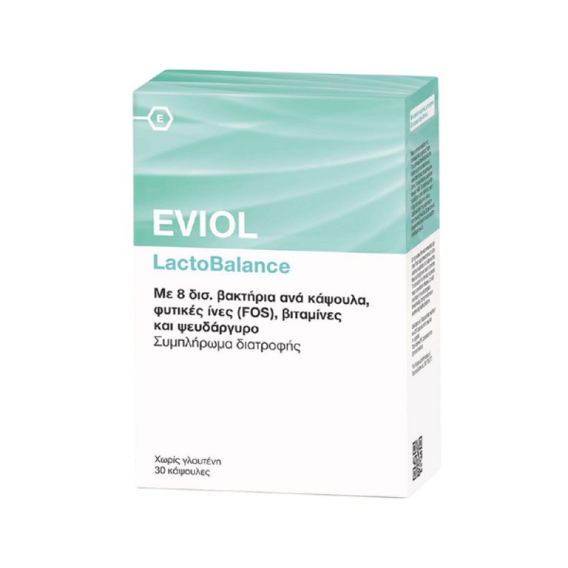 Eviol LactoBalance Προβιοτικά για Ισορροπημένη Εντερική Χλωρίδα, 30caps