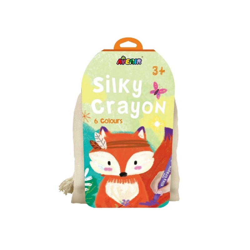 Avenir Arts & Crafts Silky Crayons Fox Παιδικές Μπογιές Ζωγραφικής, 6χρώματα
