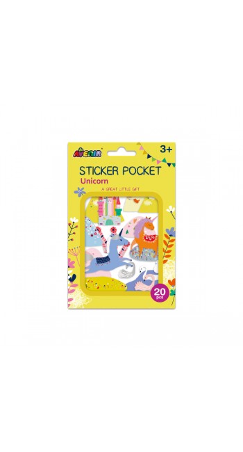 Avenir Sticker Pocket Unicorn, 20τμχ