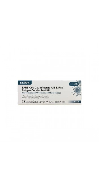 Sejoy Συνδυαστικό Τέστ 4 σε 1 SARS-CoV-2 & RSV & Flu A/B, 1τμχ 