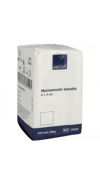 Abena Non Woven Επιθέματα Γάζας Μη Αποστειρωμένα 4ply, 5x5cm, 100τμχ