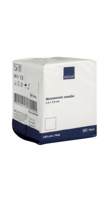 Abena Non Woven Επιθέματα Γάζας Μη Αποστειρωμένα 4ply, 7.5x7.5cm, 100τμχ