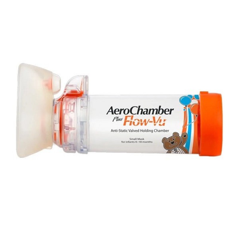 AeroChamber Plus Βρεφών με επιστόμιο Βρέφική Μάσκα 0 - 18 Μηνών, 1τμχ AeroChamber Plus Βρεφών με επιστόμιο Βρέφική Μάσκα 0 - 18 Μηνών, 1τμχ