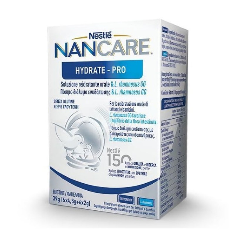 Nestle NanCare Hydrate-Pro Συμπλήρωμα Διατροφής Κατάληλο Για Βρέφη, 39gr