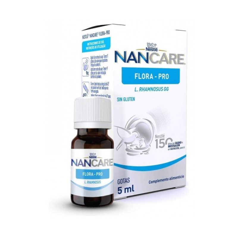 Nestle NanCare Flora Pro Συμπλήρωμα Διατροφής με Καλλιέργειες L.Rhamnosus, 5ml