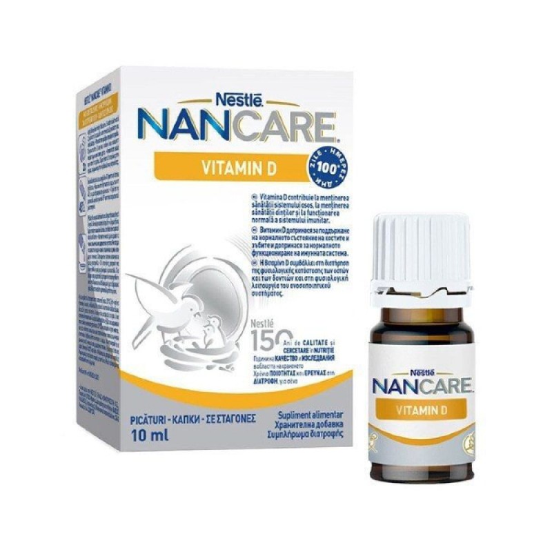 Nestle Nancare Vitamin D Συμπλήρωμα Διατροφής Για Βρέφη & Παιδιά, 10ml