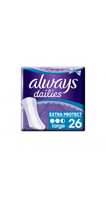 Always Dailies Large Extra Protect Σερβιετάκια, 26τμχ