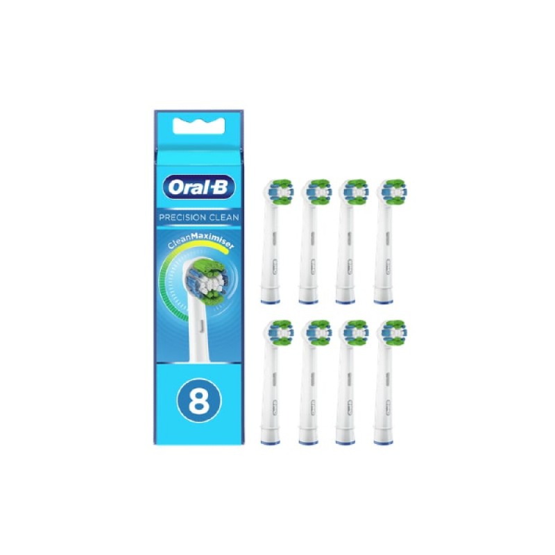 Oral-B Precision Clean Κεφαλές Βουρτσίσματος με Τεχνολογία CleanMaximiser, 8τμχ Oral-B Precision Clean Κεφαλές Βουρτσίσματος με Τεχνολογία CleanMaximiser, 8τμχ