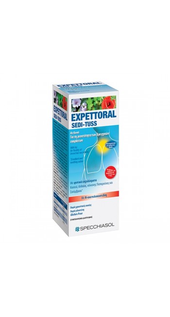 Specchiasol Expettoral Sedi Tuss Σιρόπι για Βήχα και Ερεθισμένο Λαιμό, 170ml 