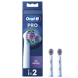 Oral-B Pro 3D White Ανταλλακτικές Κεφαλές Ηλεκτρικής Οδοντόβουρτσας, 2τμχ