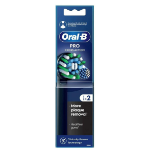 Oral-B Cross Action Black Edition Clean Maximiser Ανταλλακτικές Κεφαλές, 2τμχ