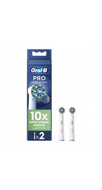 Oral-B Pro CrossAction Ανταλλακτικές Κεφαλές Ηλεκτρικής Οδοντόβουρτσας, 2τμχ