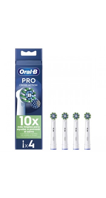 Oral-B Pro CrossAction Ανταλλακτικές Κεφαλές Ηλεκτρικής Οδοντόβουρτσας, 4τμχ