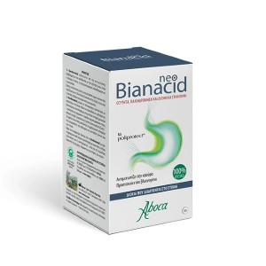 Aboca Neo Bianacid Συμπλήρωμα Διατροφής για την Γαστροοισοφαγική Παλινδρόμηση με Γεύση Λεμόνι, 14tabs 