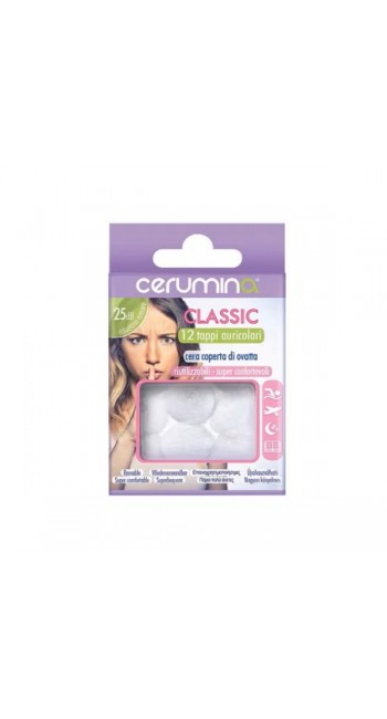 Cerumina Classic Ωτοασπίδες με Κερωμένο Βαμβάκι, 12τμχ