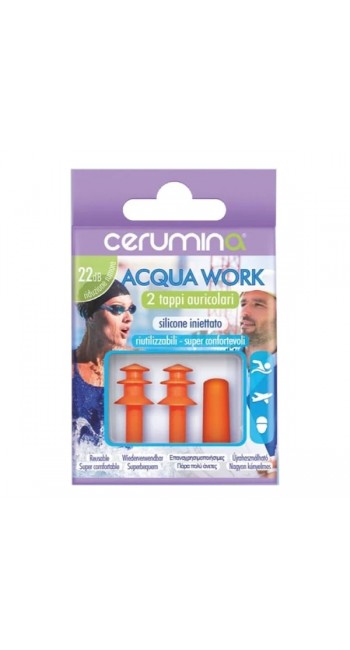 Cerumina Acqua Work Ωτοασπίδες Νερού, 1ζευγάρι