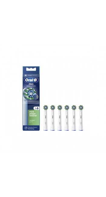 Oral-B Pro CrossAction Ανταλλακτικές Κεφαλές Ηλεκτρικής Οδοντόβουρτσας, 6τμχ
