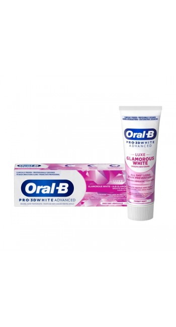 Oral-B Pro 3D White Advanced Luxe Glamorous White Οδοντόκρεμα, 75ml