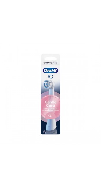 Oral-B iO Gentle Care Ανταλλακτικές Κεφαλές Ηλεκτρικής Οδοντόβουρτσας, 2τμχ
