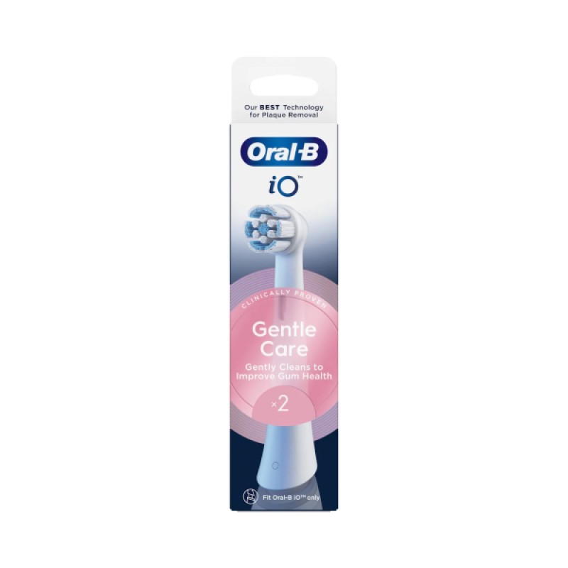 Oral-B iO Gentle Care Ανταλλακτικές Κεφαλές Ηλεκτρικής Οδοντόβουρτσας, 2τμχ Oral-B iO Gentle Care Ανταλλακτικές Κεφαλές Ηλεκτρικής Οδοντόβουρτσας, 2τμχ
