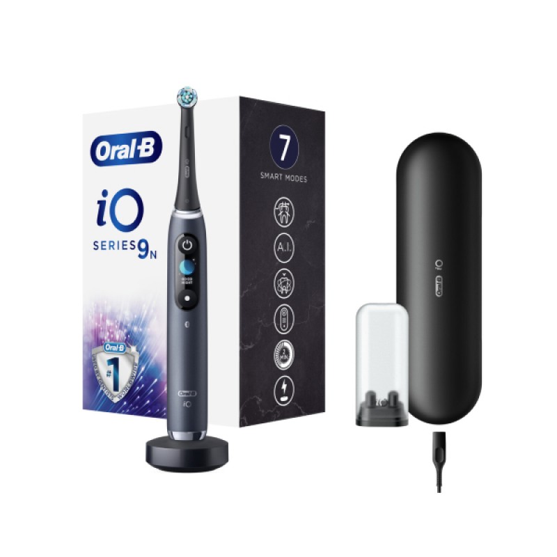 Oral-B iO Series 9 Ηλεκτρική Οδοντόβουρτσα Magnetic Black Onyx, 1τμχ Oral-B iO Series 9 Ηλεκτρική Οδοντόβουρτσα Magnetic Black Onyx, 1τμχ