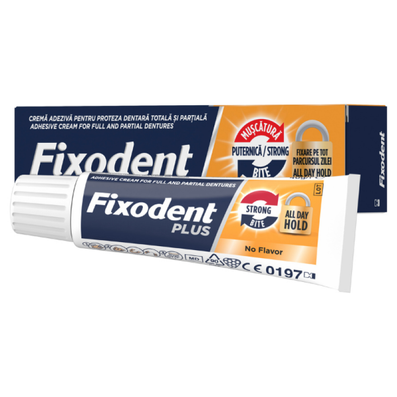 Fixodent Plus Strong Bite Στερεωτική Κρέμα για Oλικές & Mερικές Oδοντοστοιχίες, 40ml Fixodent Plus Strong Bite Στερεωτική Κρέμα για Oλικές & Mερικές Oδοντοστοιχίες, 40ml