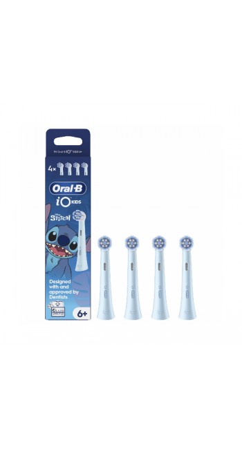 Oral-B iO Kids Disney Stitch Ηλεκτρική Κεφαλή Οδοντόβουρτσας απο 6+ ετών, 4τμχ
