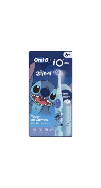 Oral-B iO Disney Stitch Επαναφορτιζόμενη Ηλεκτρική Οδοντόβουρτσα, Κεφαλή Οδοντόβουρτσας & Θήκη Ταξιδίου από 6+ ετών