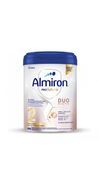 Nutricia Almiron Profutura 2 Βρεφικό Γάλα σε Σκόνη Δεύτερης Ηλικίας Άνω των 6 Μηνών, 800gr