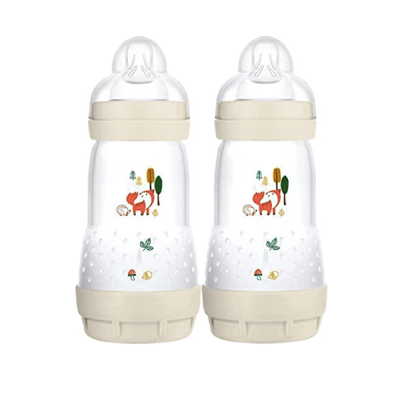 Mam Σετ Easy Start Anti-Colic Πλαστικά Μπιμπερό με Θηλή Σιλικόνης για 2m+, 2X260ml 