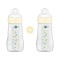 Mam Σετ Easy Active Anti-Colic Πλαστικά Μπιμπερό με Θηλή Σιλικόνης για 2m+, 2X270ml 