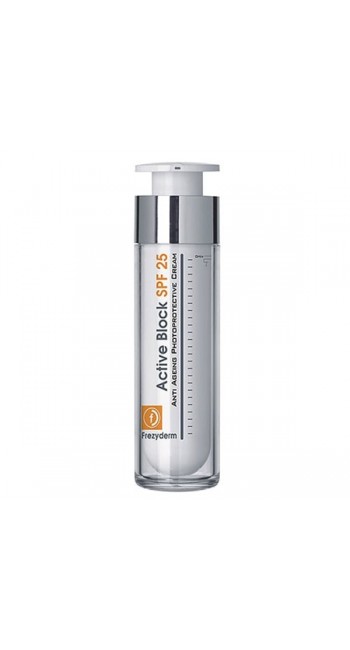 Frezyderm Active Block SPF25 Αντιγηραντική Κρέμα Ημέρας με Αντηλιακή Προστασία, 50ml