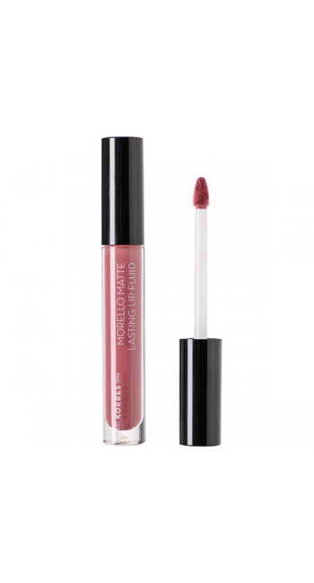 Korres Morello Matte Lasting Lip Fluid 10 Damask Rose, 3.4ml 