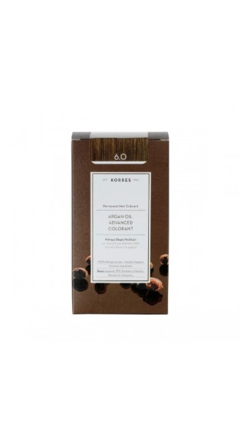 Korres Argan Oil Advanced Colorant 6.0 Ξανθό Σκούρο Φυσικό 50ml
